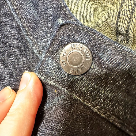 Helmut Lang Dark Wash Mid Rise Skinny Denim Jeans Womens Size 28 - Picture 2 of 10